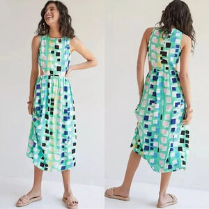 NEW Anthropologie Corey Lynn Calter Abstract Midi Dress